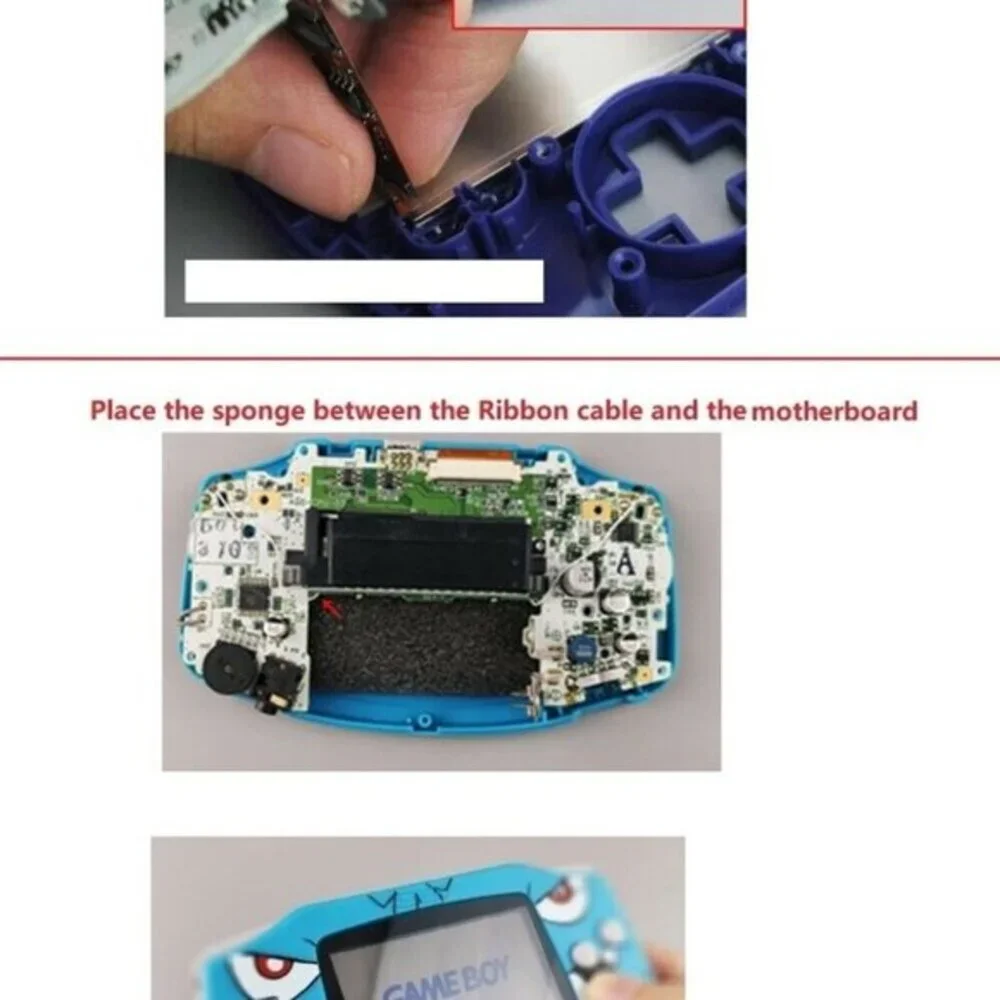Gameboy Advance Upgraded Backlit Mod IPS V2 LCD Screen